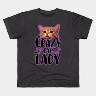 Crazy cat lady Kids T-Shirt